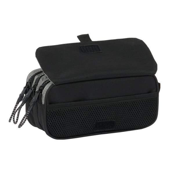 Tredubbel Carry-all Eckō Unltd. Rhino Svart Grå 21,5 x 10 x 8 cm