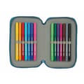 Miniatyrbillede 2 af 4: Dobbelt penalhus BlackFit8 M854 Blå 12.5 x 19.5 x 4 cm (28 Dele)