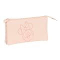 Miniatyrbillede 1 af 3: Tredobbelt bæretaske Minnie Mouse Baby Pink (22 x 12 x 3 cm)