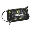 Miniatyrbillede 1 af 4: Penalhus med Tilbehør Kelme Jungle Sort Grå Lime 20 x 11 x 8.5 cm (32 Dele)