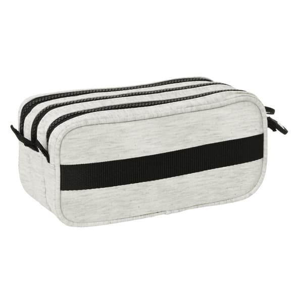 Tredobbelt bæretaske Kappa Grey knit Grå (21,5 x 10 x 8 cm)