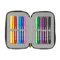 Miniatyrbillede 5 af 5: Dobbelt penalhus Nerf Get ready Sort 12.5 x 19.5 x 4 cm (28 Dele)
