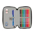 Miniatyrbillede 2 af 5: Dobbelt penalhus Nerf Get ready Sort 12.5 x 19.5 x 4 cm (28 Dele)
