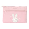 Miniatyrbillede 1 af 2: Penalhus Safta Bunny Kanin Pink 23 x 16 x 3 cm
