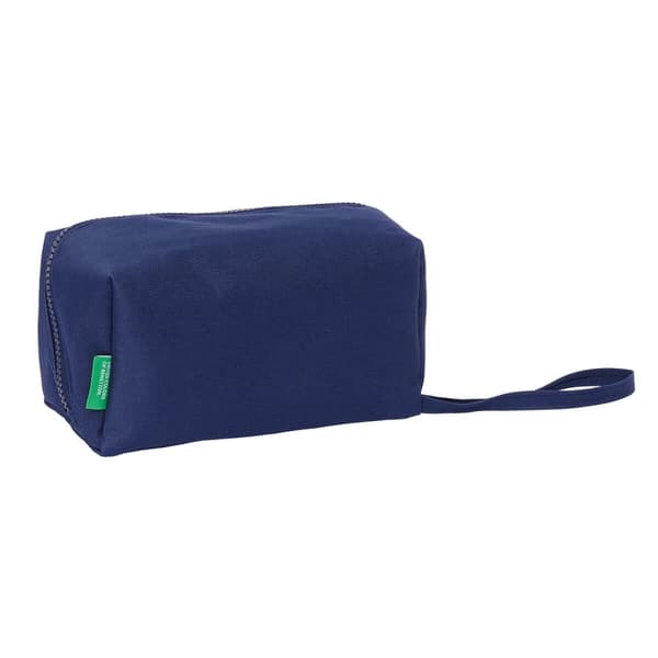 Penalhus Benetton Varsity Grå Marineblå 22 x 10 x 10 cm