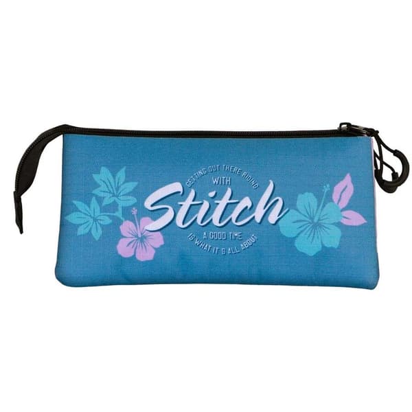 Disney Stitch Skate triple pencil case