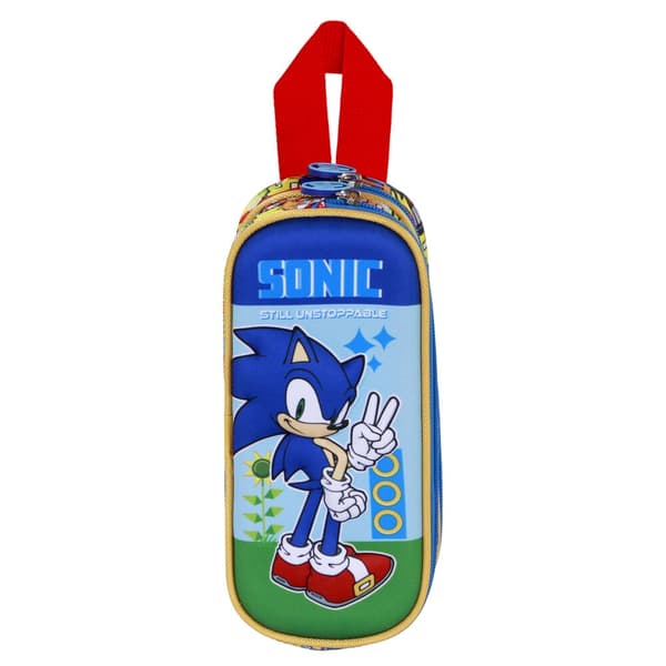 Sonic The Hedgehog 3D double pencil case