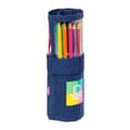 Miniatyrbillede 1 af 3: Penalhus Benetton Cool Marineblå 7 x 20 x 7 cm Roll-up 27 Dele