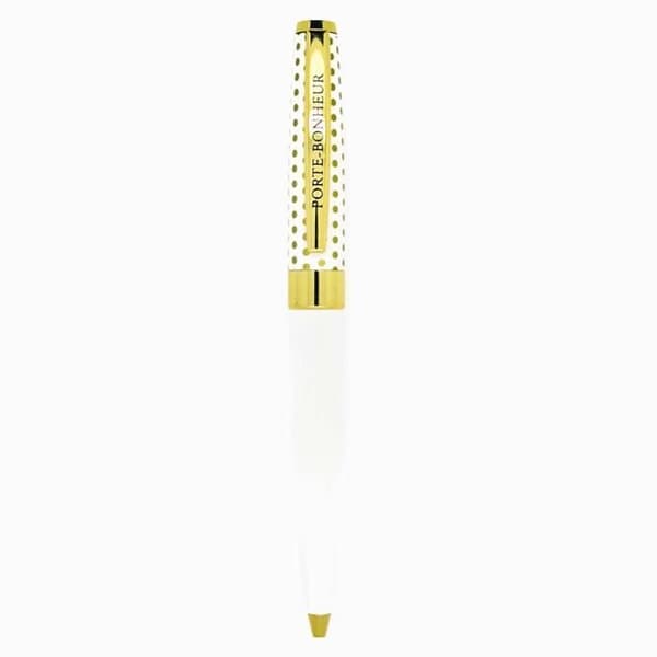 Personlig Penna - Draeger Paris - Pastell Chic - Färg kräm och guld - Svart bläck - Både för herr och dam