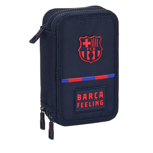 Koululaisen penaali lisätarvikkeilla F.C. Barcelona 12.5 x 20.5 x 6 cm (41 Kappaletta)