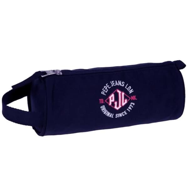Pepe Jeans rund tygväska - Blå - 100% polyester - 23 x 9 cm