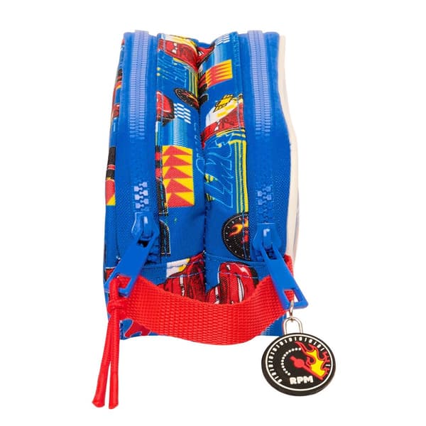Dobbelt carry-all Cars Race ready Blå 21 x 8 x 6 cm
