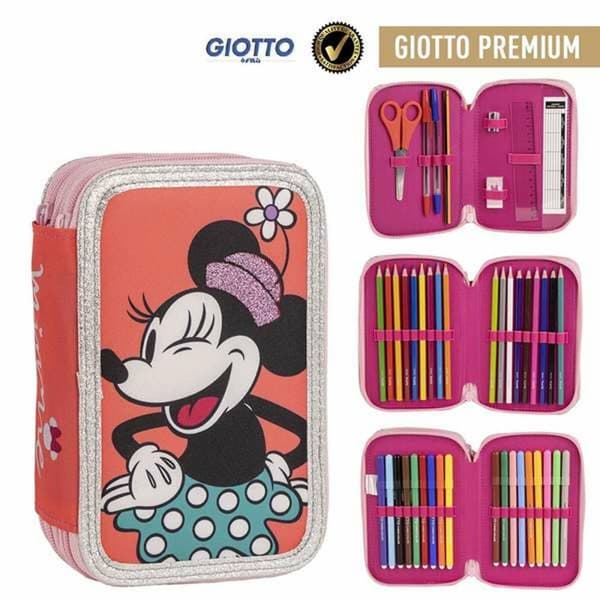 Tredobbelt Penalhus Minnie Mouse Multifarvet