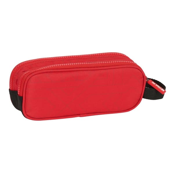 Dubbel bär-allt Sevilla Fútbol Club Svart Röd 21 x 8 x 6 cm