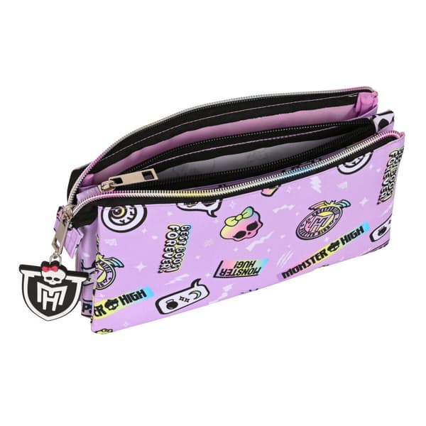 Dobbelt carry-all Monster High Best boos Syren 22 x 12 x 3 cm