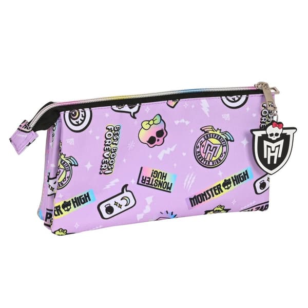 Dobbelt carry-all Monster High Best boos Syren 22 x 12 x 3 cm