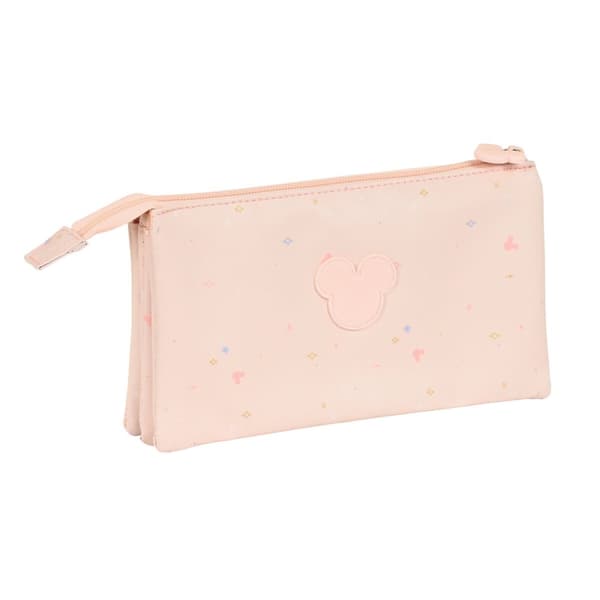 Kolmilokeroinen laukku Minnie Mouse Vaaleanpunainen 22 x 12 x 3 cm