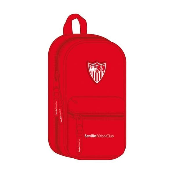 Trousse - SAFTA - 4 Trousses - Röd - Polyester - Fylld med dragkedja