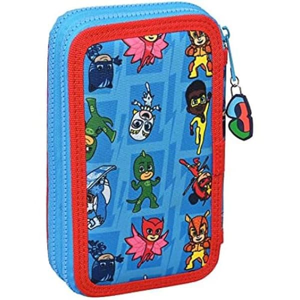 Double Wrist Pennfodral 28 st PJMASKS - Safta - Blå - Barn - Syntet - Blandat
