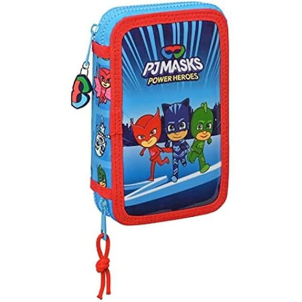 Double Wrist Pennfodral 28 st PJMASKS - Safta - Blå - Barn - Syntet - Blandat