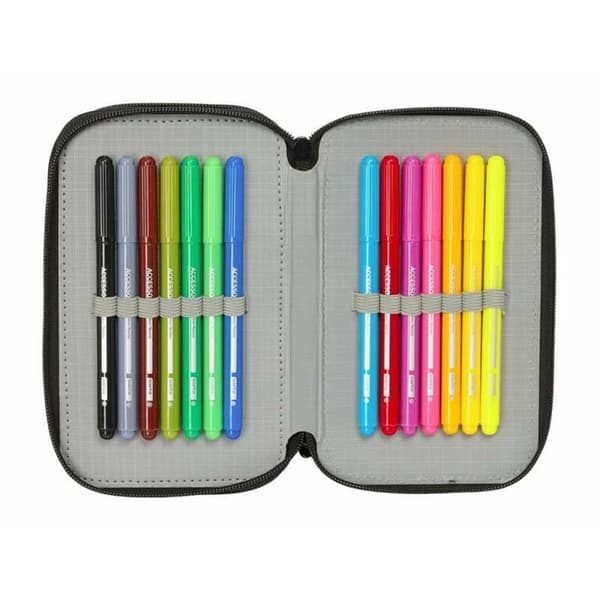 Tredobbelt Penalhus Spider-Man Attack 12,5 x 19,5 x 5,5 cm