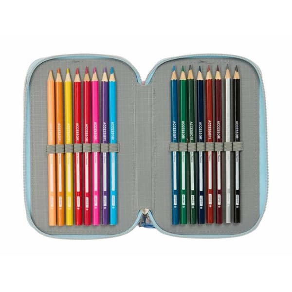 Tredobbelt Penalhus Frozen Ice magic 12,5 x 19,5 x 5,5 cm