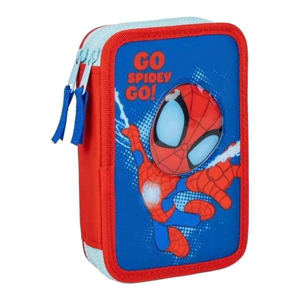 Penalhus Spidey Blå 12,5 x 19,5 x 4,5 cm