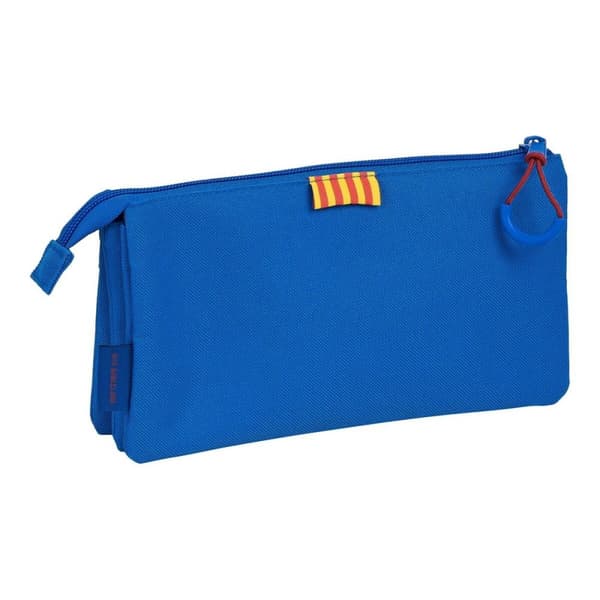 Tredobbelt bæretaske F.C. Barcelona M744 22 x 12 x 3 cm Rødbrun Marineblå