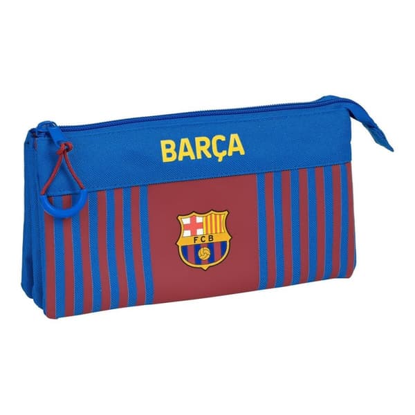 Kolmilokeroinen laukku F.C. Barcelona M744 22 x 12 x 3 cm Punaruskea Laivastonsininen