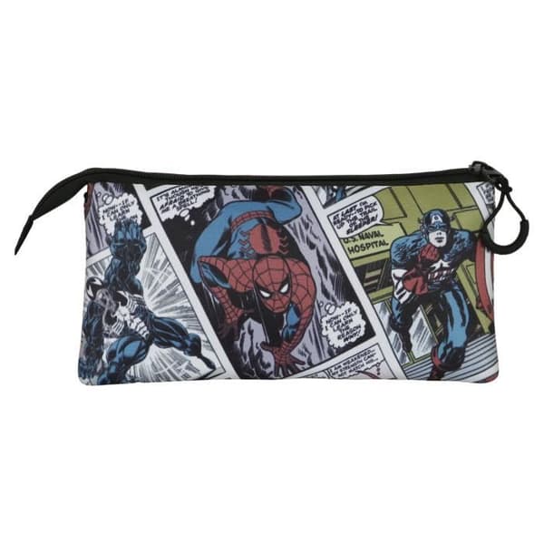 Marvel Legacy Trousse Triple FAN 2.0, One Size Röd