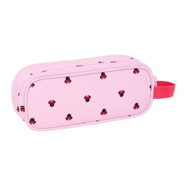 Dobbelt carry-all Minnie Mouse Naive Pink 21 x 8 x 6 cm