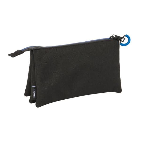 Tredubbel Carry-all Kelme Jet black Svart 22 x 12 x 3 cm