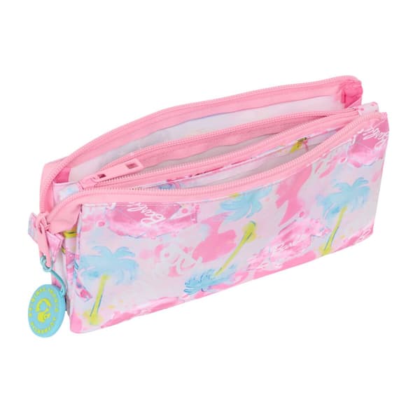 Tredubbel Carry-all Barbie Painterly Rosa Himmelsblå 22 x 12 x 3 cm