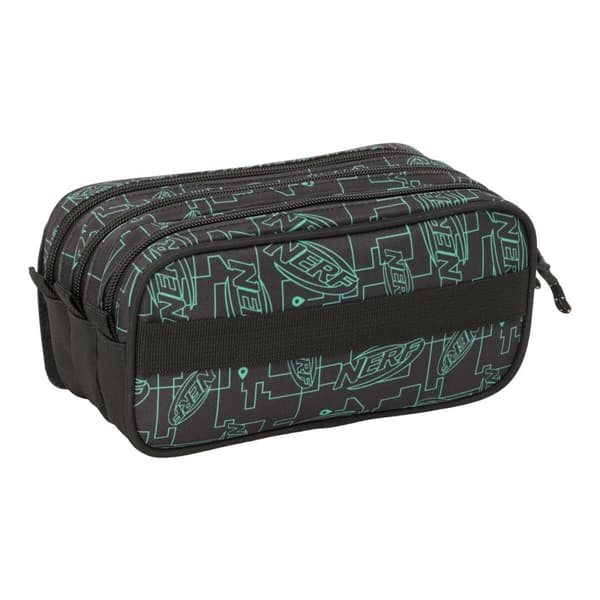 Tredubbel Carry-all Nerf Game Svart 21,5 x 10 x 8 cm