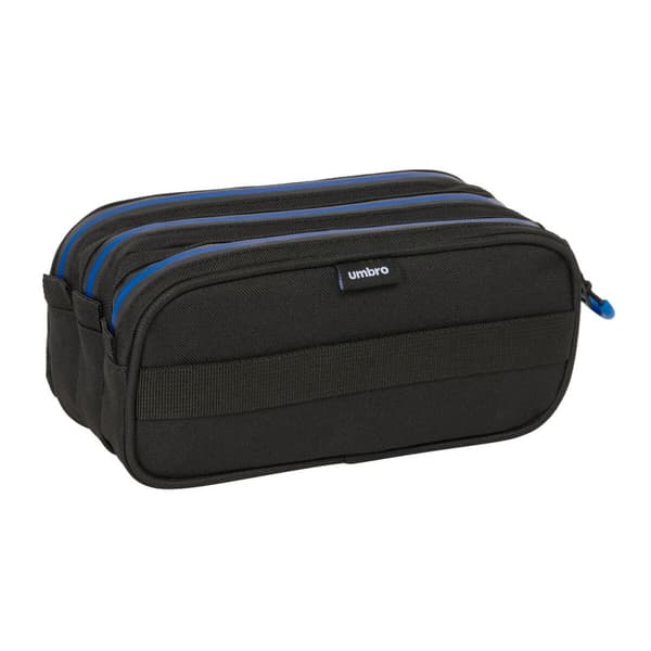 Tredubbel Carry-all Kelme Jet black Svart 21,5 x 10 x 8 cm