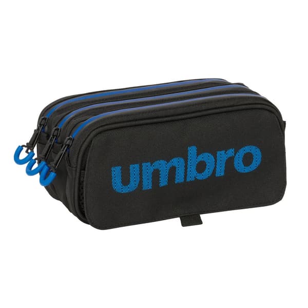 Tredubbel Carry-all Kelme Jet black Svart 21,5 x 10 x 8 cm