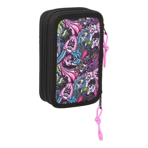 Pennfodral med tillbehör Monster High Drama Multicolour 12,5 x 19,5 x 5,5 cm 37 Delar