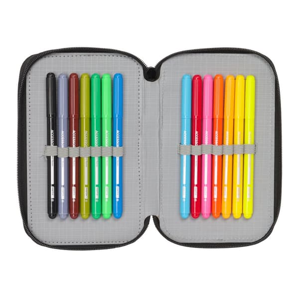 Pennfodral med tillbehör Monster High Drama Multicolour 12,5 x 19,5 x 5,5 cm 37 Delar