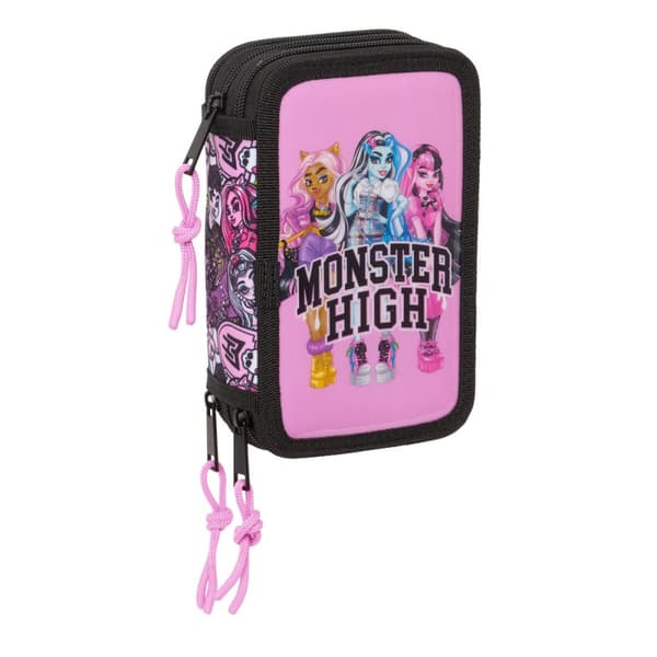 Pennfodral med tillbehör Monster High Drama Multicolour 12,5 x 19,5 x 5,5 cm 37 Delar