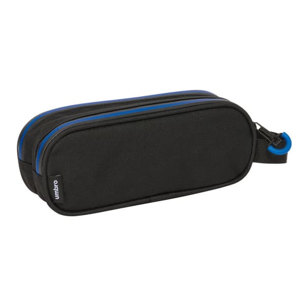 Kaksilokeroinen laukkku Kelme Jet black Musta 21 x 8 x 6 cm