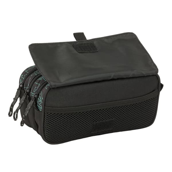 Tredubbel Carry-all Nerf Game Svart 21,5 x 10 x 8 cm