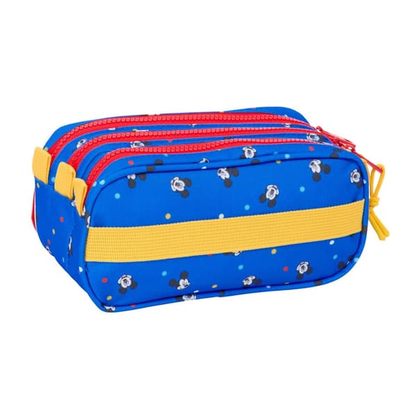 Tredubbel Carry-all Mickey Mouse Clubhouse Good day Blå 21,5 x 10 x 8 cm
