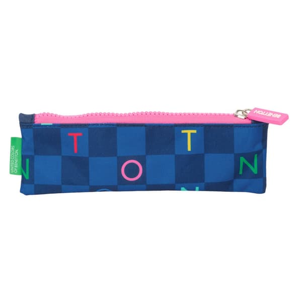 Bag Benetton Damero Marinblå 20 x 6 x 1 cm
