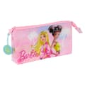 Miniatyrbillede 1 af 3: Tredobbelt bæretaske Barbie Painterly Pink Himmelblå 22 x 12 x 3 cm