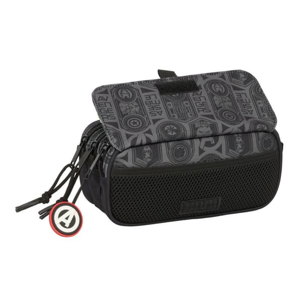 Tredubbel Carry-all The Avengers Vendetta Svart 21,5 x 10 x 8 cm