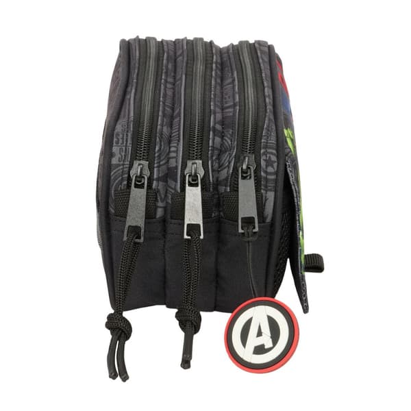 Tredubbel Carry-all The Avengers Vendetta Svart 21,5 x 10 x 8 cm