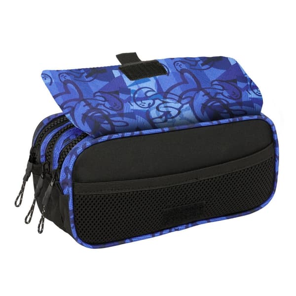 Tredubbel Carry-all El Niño Roller Blå Svart 21,5 x 10 x 8 cm