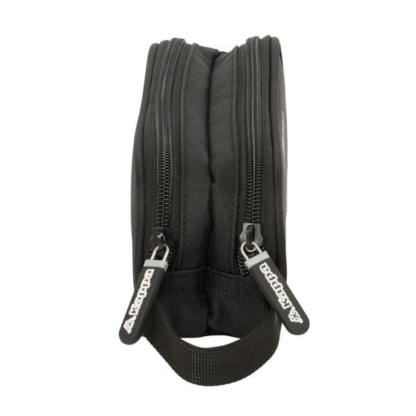 Dobbelt carry-all Kappa Dark Sort 21 x 8 x 6 cm