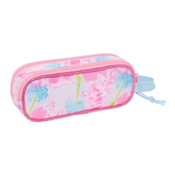 Dobbelt carry-all Barbie Painterly Pink Himmelblå 21 x 8 x 6 cm