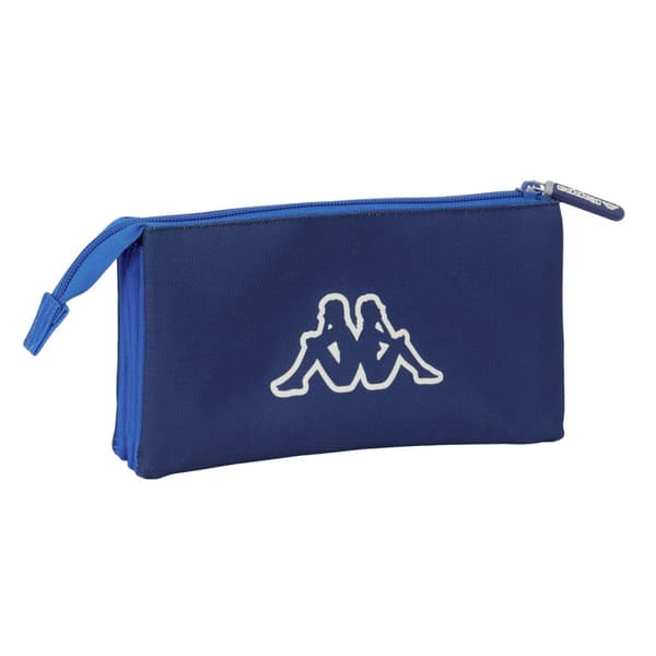 Tredobbelt bæretaske Kappa Rain Marineblå 22 x 12 x 3 cm